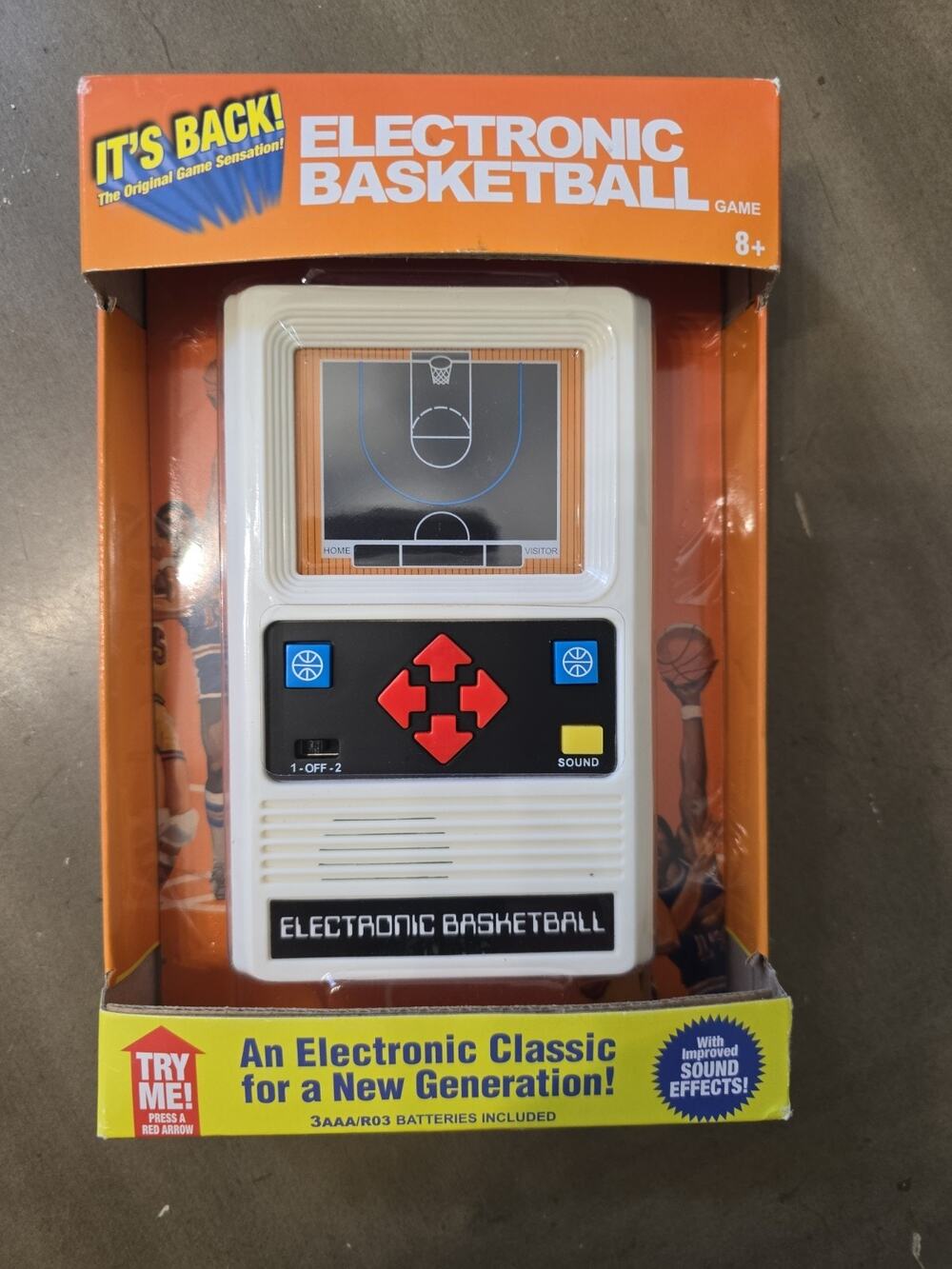 Factory Sealed Electronic Basketball Handheld Game Mattel Retro Classic 2014